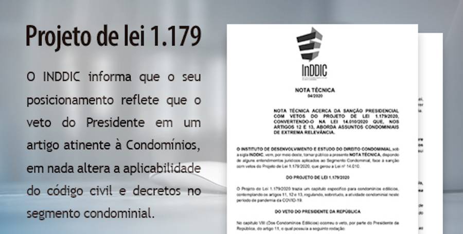 Nota do INDDIC acerca do projeto de lei 1.179 sancionado pelo Presidente, que converteu na lei 14010/2020.
